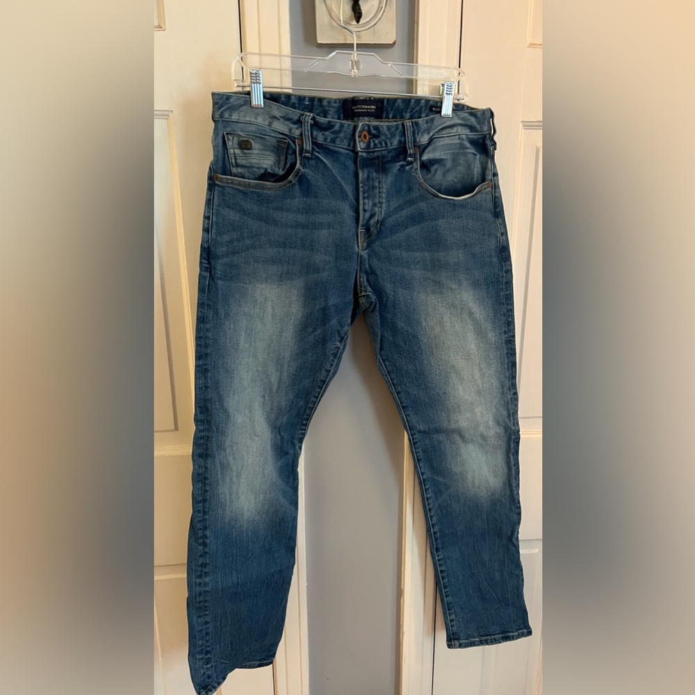 Scotch & Soda Relaxed Fit Blue Jeans